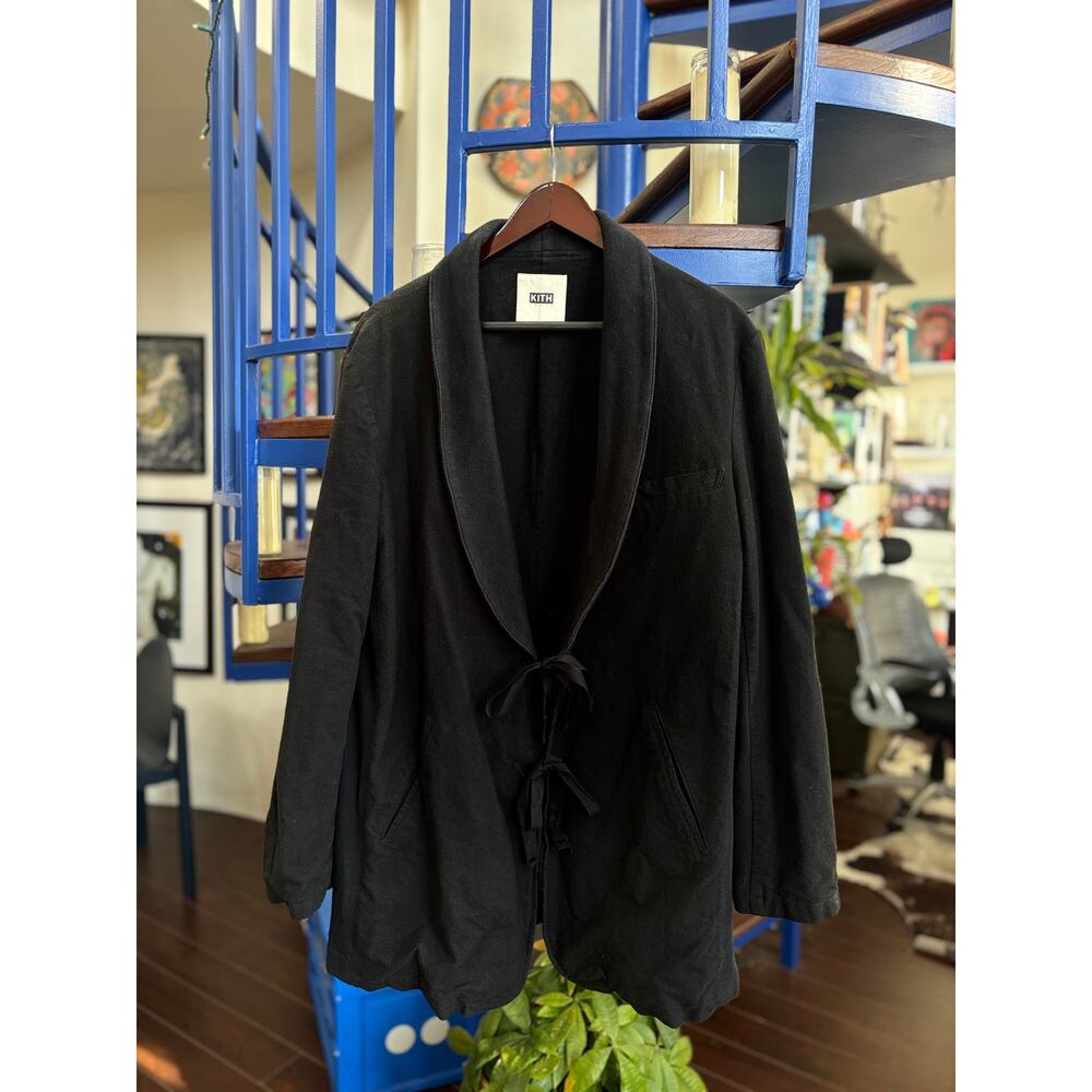 Kith Tokyo Black Tie-Front Jacket Size L